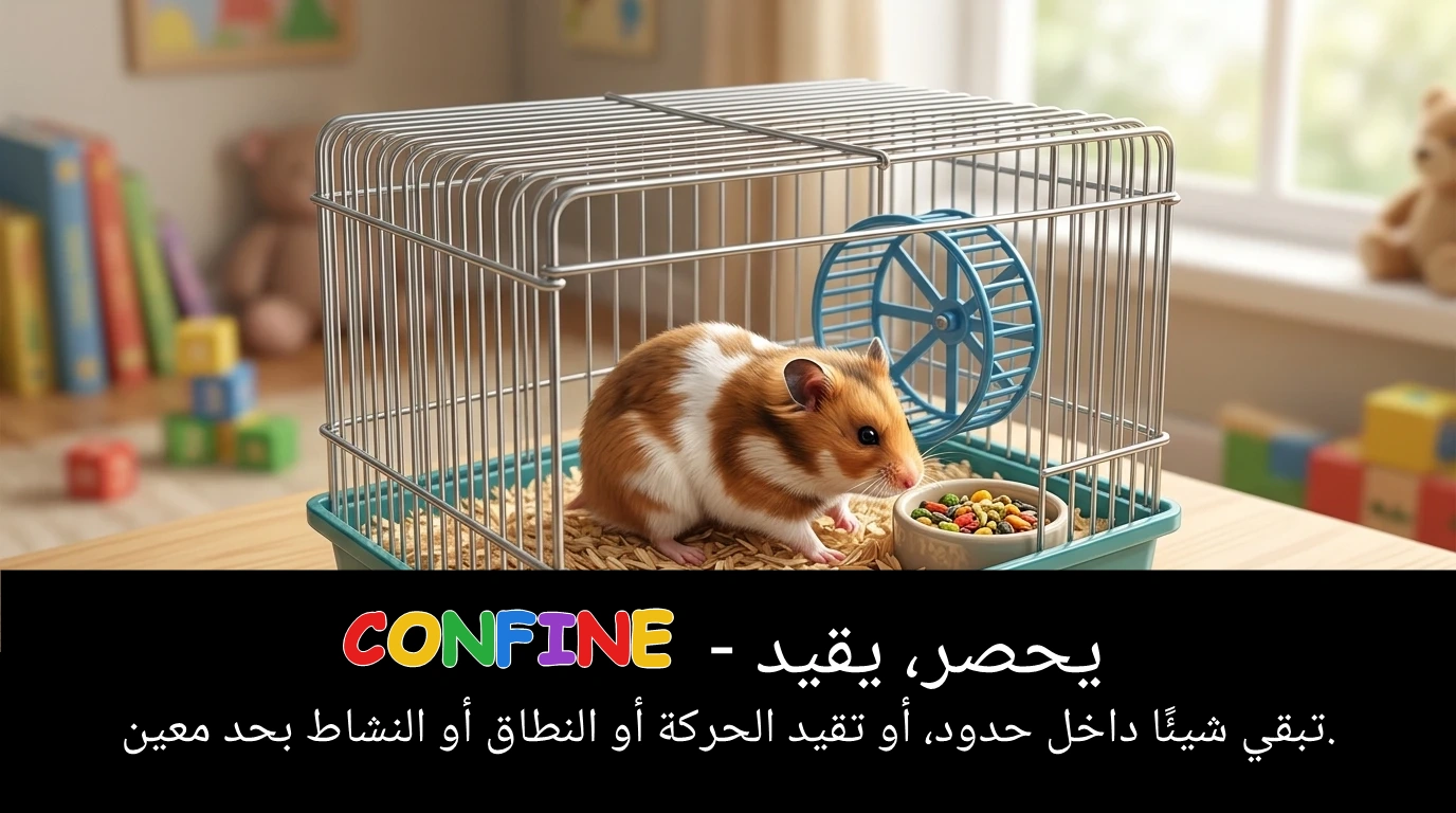 Arabic Illustration for confine